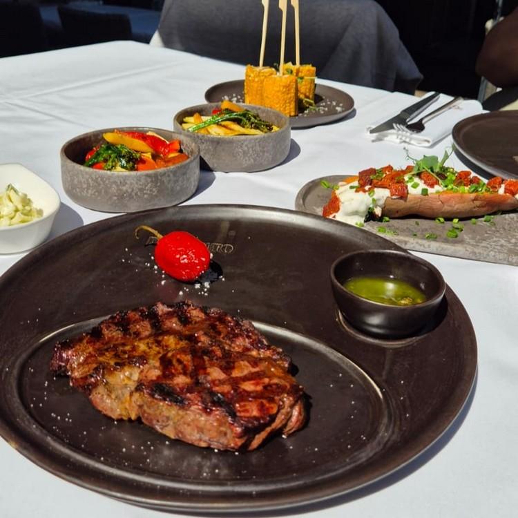 Wagyu steak served at Pimiento Argentino Grill, Kraków